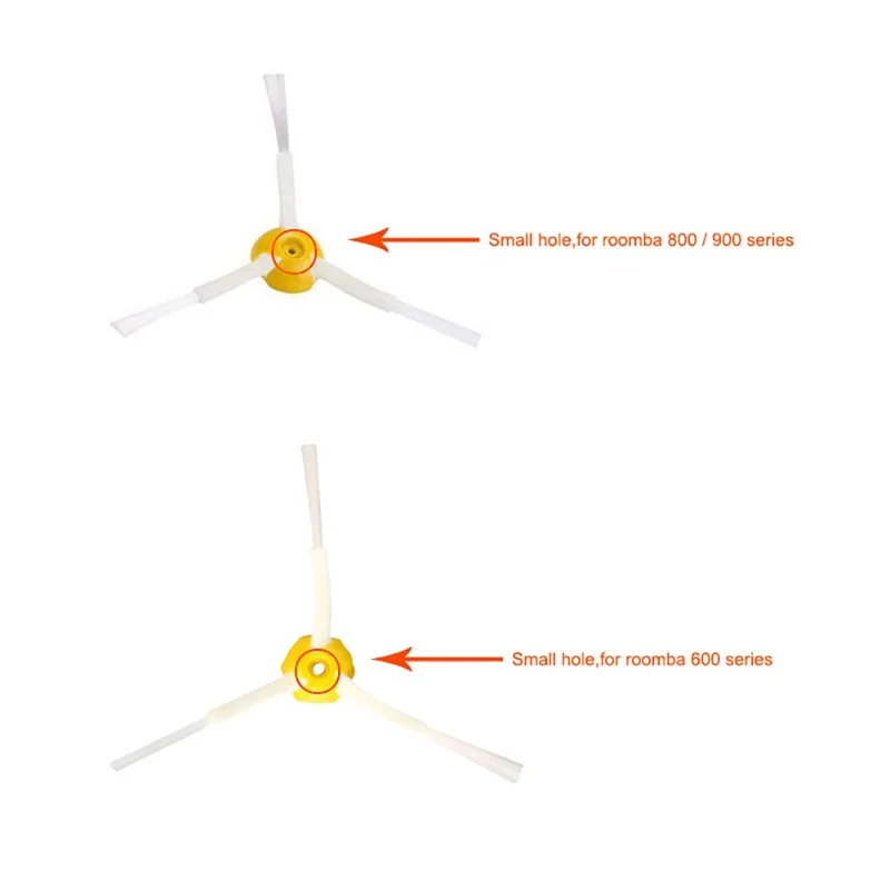 JUNSUNMAY 6Pcs Side Brush for iRobot Roomba 860 / 870 / 880 / 960 / 980 Robot Vacuum Replacement Parts