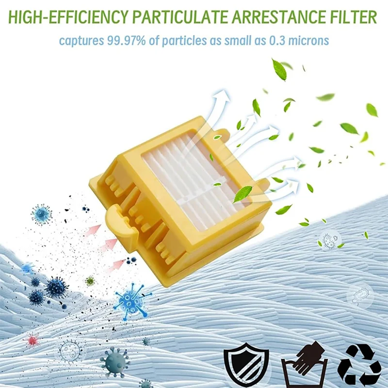 JUNSUNMAY 14Pcs  /  Set Replacement Parts Kit for iRobot Roomba 700  /  770  /  780  /  790 with Main Brush Filter Cleaning Tools