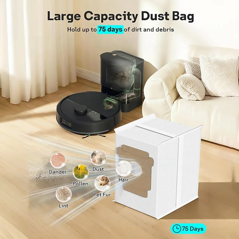 JUNSUNMAY 12Pcs Main Brush Filter Dust Bag Set for iRobot Roomba Max 705 Combo  /  Roomba Plus 504 Vac Robot Vacuum Replacement Parts Kit