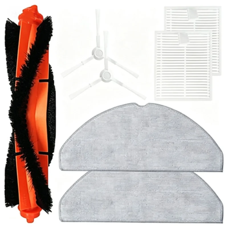 7Pcs / Set For Xiaomi Robot Vacuum S20 (D106) Main Brush Side Brush HEPA Filter Mop Cloth