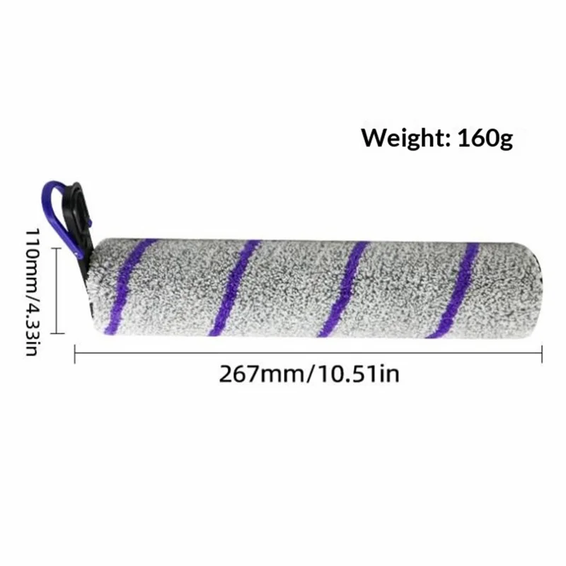 For Narwal S2 / F1 Floor Washer Main Brush Roller Microfiber Cleaning Head Replacement Parts