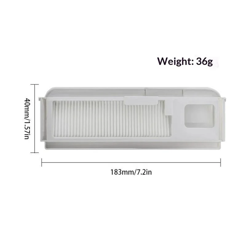 For Narwal J4  /  J4 Lite Robot Vacuum Cleaner Part Replacement Dust Bag with Integrated Filter - White