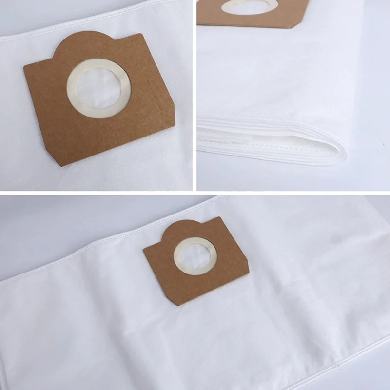 For Karcher WD 3 Non-woven Fabric Dust Bag Vacuum Cleaner Dust Collection Bag Replacement Part - White
