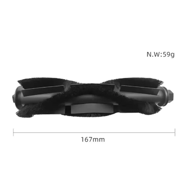 Zamienny wałek szczotki głównej do odkurzacza robota Lefant M2 / M2 Plus / M2S Pro – Czarny