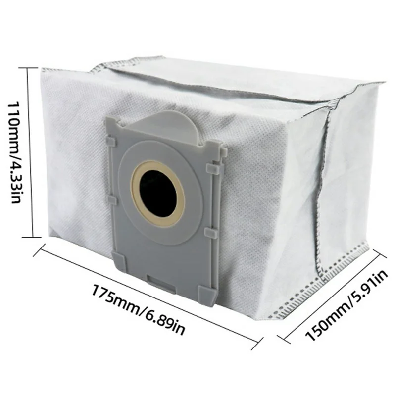 For Ecovacs Deebot X11  /  X11 PRO Dust Bag Non-woven Robot Vacuum Replacement Part Cleaner Bag - White