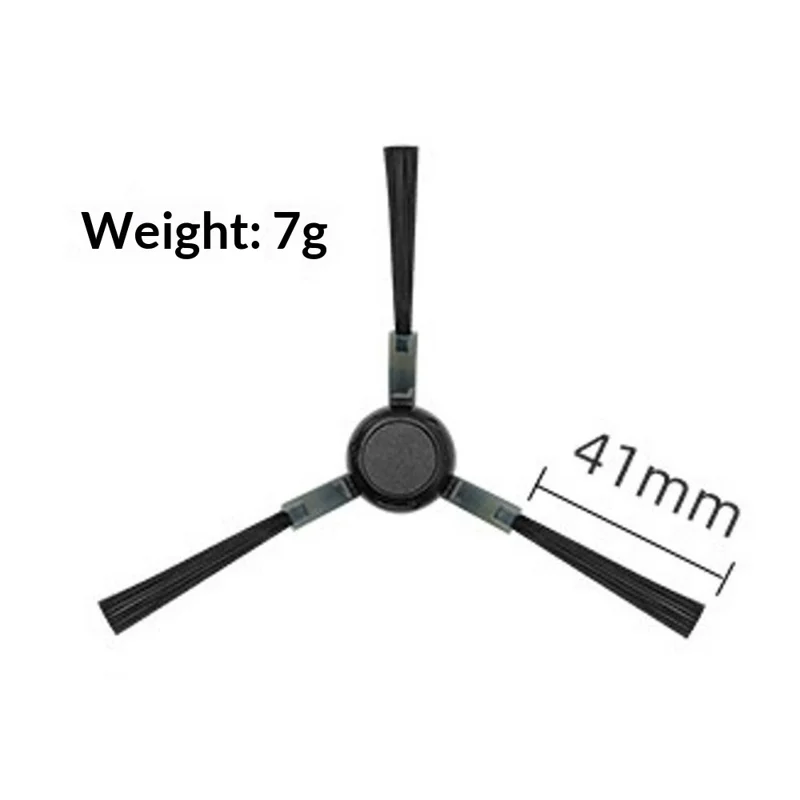 Ersatz-Seitenbürste für Midea V15 Pro / V15 Pro Mini Robotersauger, 3-Arm-Kantenreinigungsbürste – Grau
