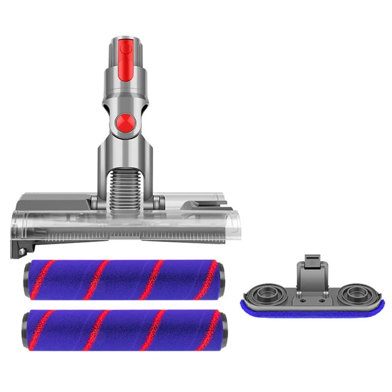 Dual Row Soft Roller Brush for Dyson V7 / V8 / V10 / V11 / V15 Vacuum Cleaner Floor Attachment with LED Light