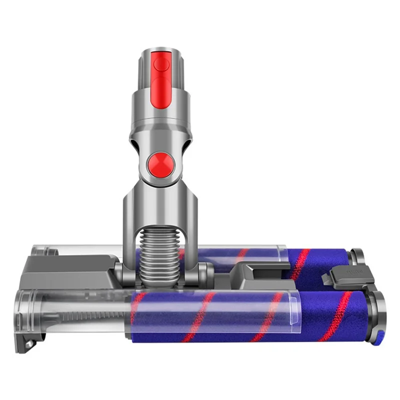 Dual Row Soft Roller Brush for Dyson V7 / V8 / V10 / V11 / V15 Vacuum Cleaner Floor Attachment with LED Light