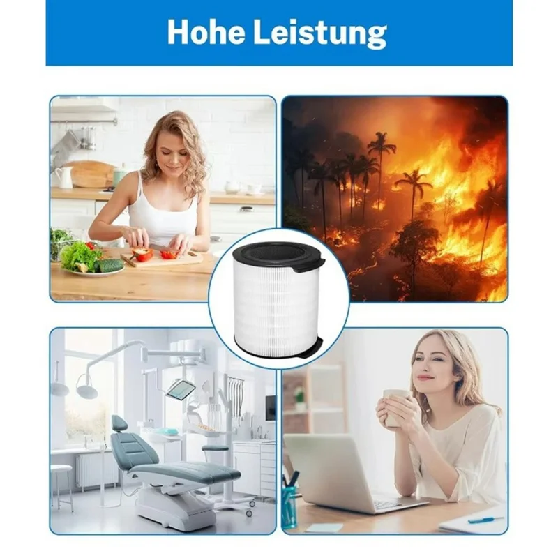 مرشح بديل لجهاز تنقية الهواء Philips FY1700 / AC1711 / AC1715، مرشح HEPA من الدرجة H13 مع كربون نشط