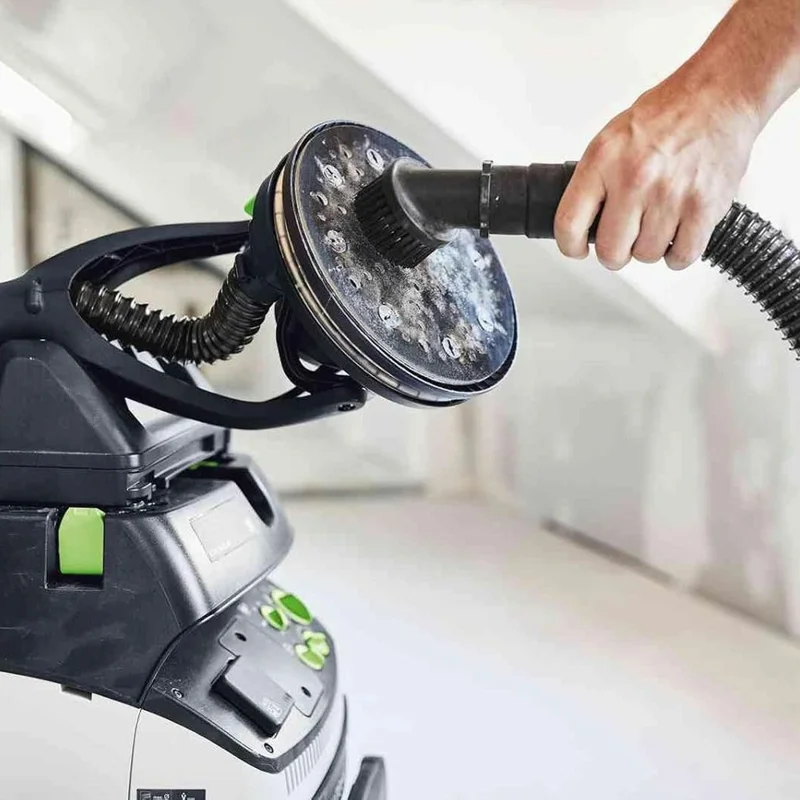 Testina Universale Angolata a 90° in Plastica da 32 mm con Setole ad Anello per Aspirapolvere Philips / Midea - Nera