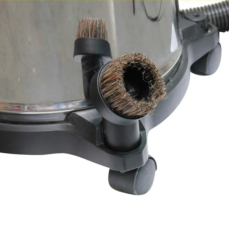 Universal 32mm Horsehair Mixed Round Brush Nozzle Attachment for Philips  /  Midea Vacuum Cleaner - Black