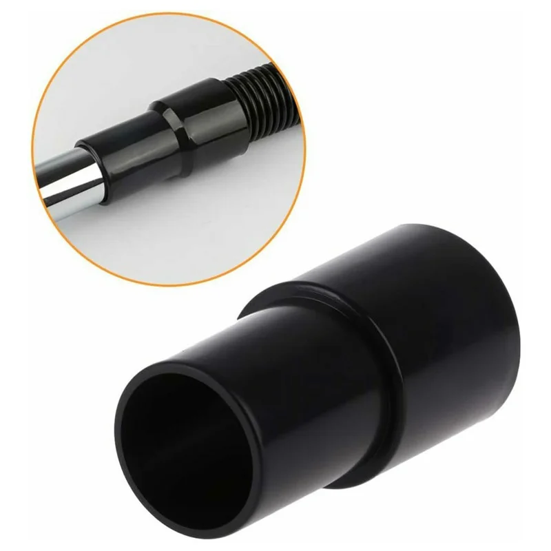 Adattatore in plastica da 32 mm a 35 mm per tubo flessibile aspirapolvere, connettore bisezione per aspirapolvere Philips / Midea, per operazioni di raccolta a secco - Nero