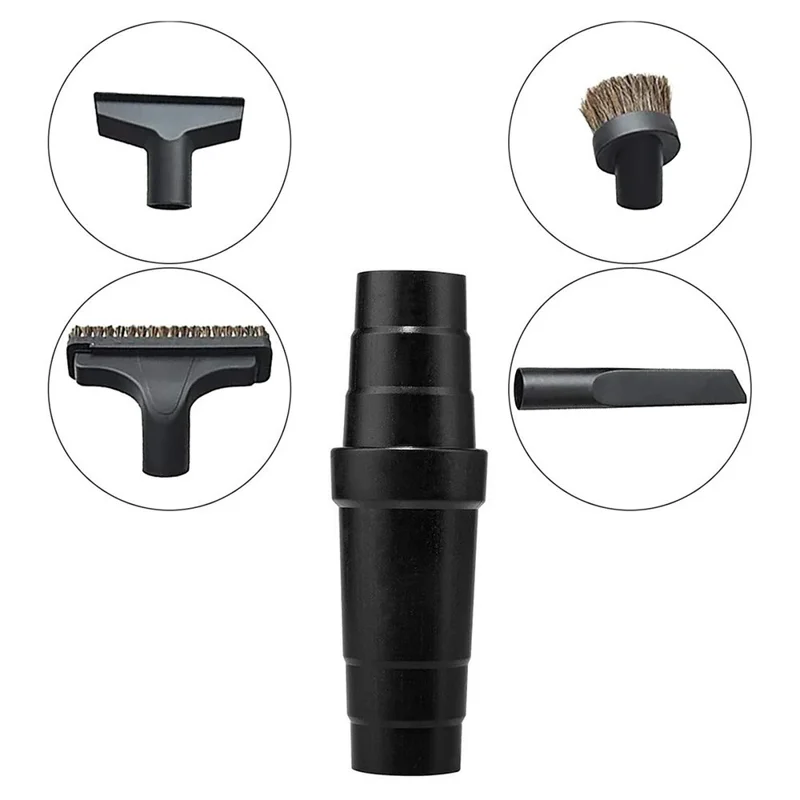Universal Stepped Vacuum Hose Reducer Adapter for Philips  /  Midea Vacuum Cleaner Accessories - Black