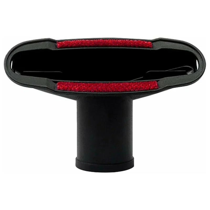 Vacuum Cleaner Upholstery Nozzle PP Plastic Flexible Antistatic Attachment for Sofa Bed Mattress Cleaning - Black+Red