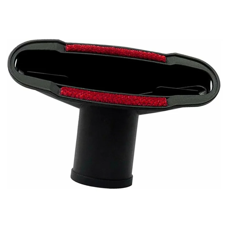 Vacuum Cleaner Upholstery Nozzle PP Plastic Flexible Antistatic Attachment for Sofa Bed Mattress Cleaning - Black+Red