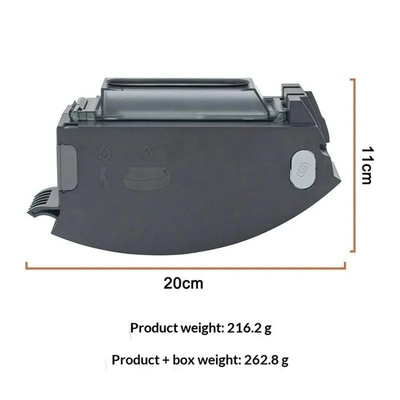 Dust Box for iRobot Roomba i3 / i4 / i7+ / i7 / E5 / E6 , Vacuum Cleaner Plastic Dust Collector Box - Black