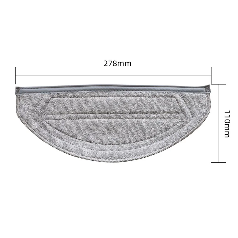 For Roborock G30S Pro Robot Vacuum Mop Cloth Washable Polyester Cleaning Pad - Grey