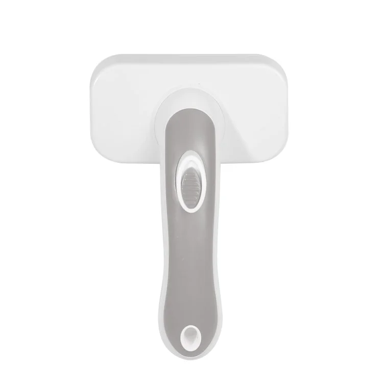 MX-C31 Pet Hair Removal Comb Stainless Steel Bristles Handheld Dog Brush Hair Removal Tool - Grey