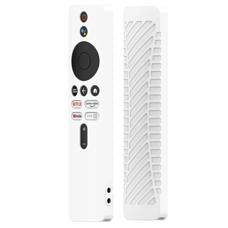 For Xiaomi TV Stick 4K Remote Control Case Protective Cover Drop Resistant Silicone Shell - White