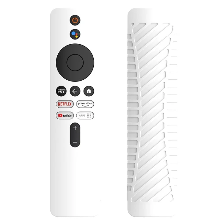 For Xiaomi TV Stick 4K Remote Control Case Protective Cover Drop Resistant Silicone Shell - White