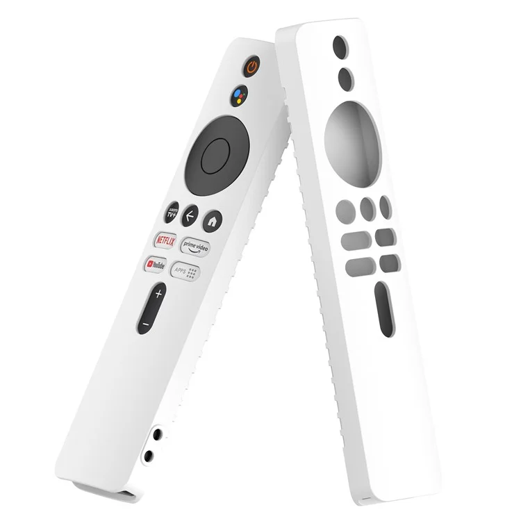 For Xiaomi TV Stick 4K Remote Control Case Protective Cover Drop Resistant Silicone Shell - White