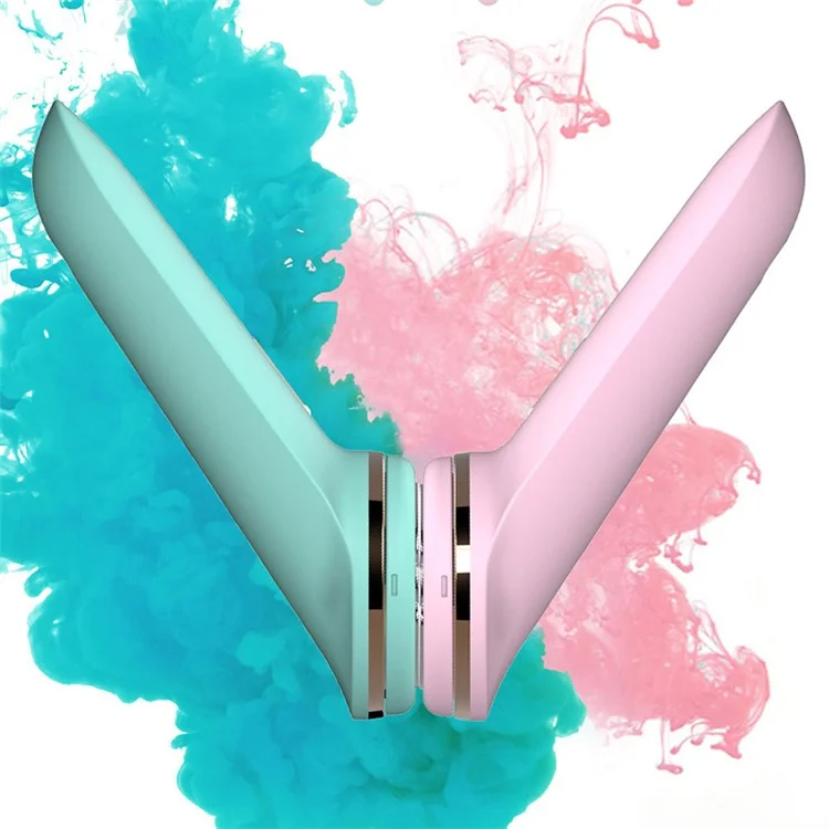 NY-S802A Limpiador Facial Eléctrico Sónico Portátil Herramientas de Limpieza Facial Compacto Dispositivo de Belleza Facial - Verde