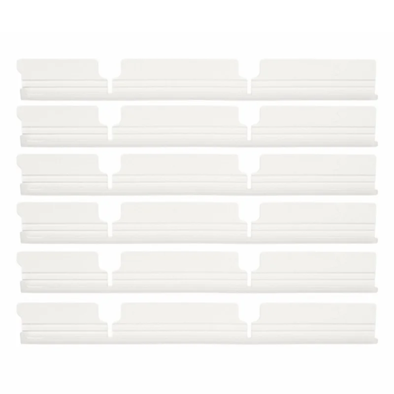 6Pcs for Vorwerk VR200 / VR300 Sweeping Robot Replacement Main Brush Rubber Strips Vacuum Cleaner Brush Bar