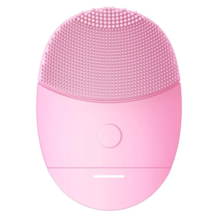 Brosse de nettoyage du visage en silicone mini HQ-A005, masseur pour les soins de la peau - Rose