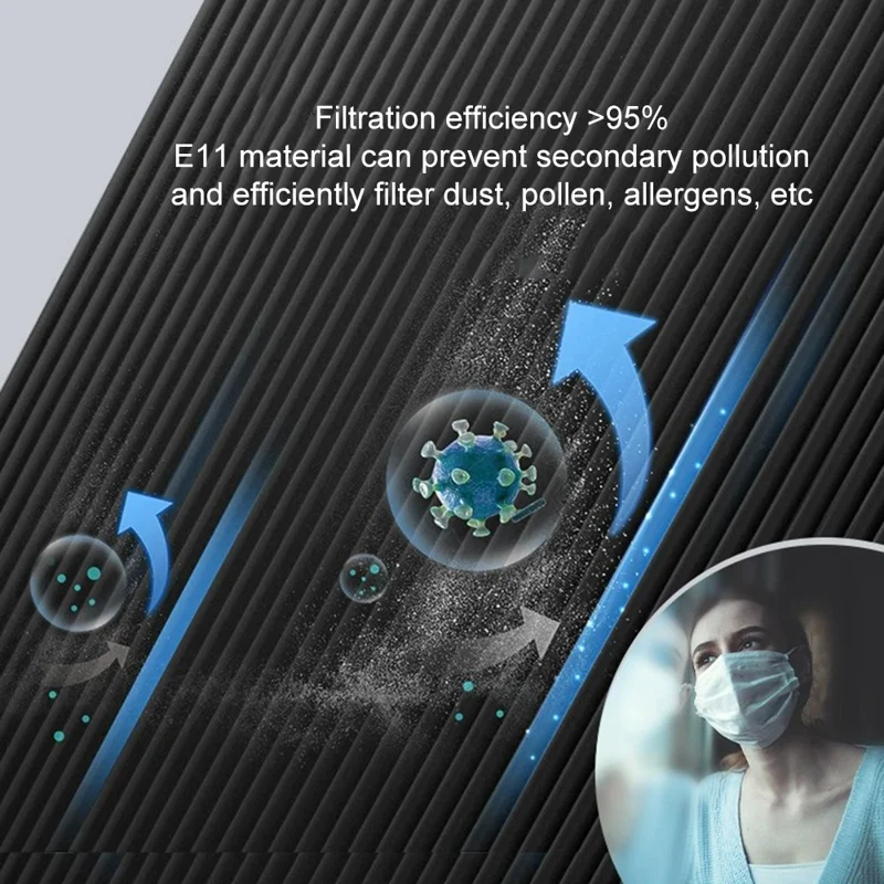 Filtre antibactérien de rechange pour Ecovacs X2 / X2 Pro Pièce de filtre de robot de balayage