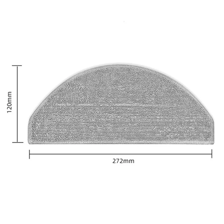 2Pcs Accessoires Mop Cloth pour Xiaomi Mijia STYJ02YM / E10 / C103 / B112 Robot Aspirateur Chiffon de Dépoussiérage Pièces de Rechange