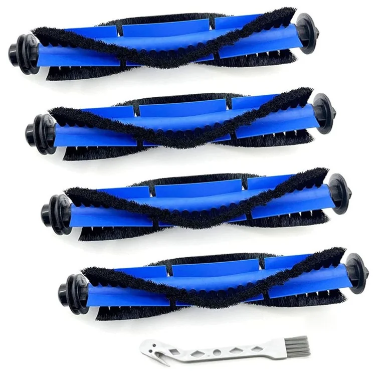 5 pièces / Ensemble pour Eufy RoboVac 11S / 15C / 30C / 35C Robot Aspirateur 4 Brosses Principales + Kit d'Outils de Nettoyage