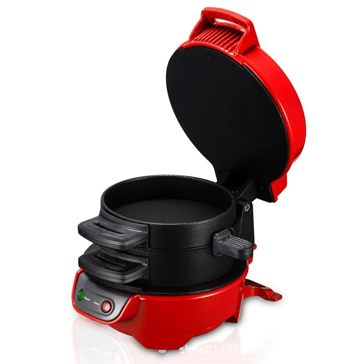 RAF R.666 Burger Maker Multifunction Hamburger Presser Sandwich Machine, Prise UE (Sans BPA, Pas d'homologation FDA) - Rouge