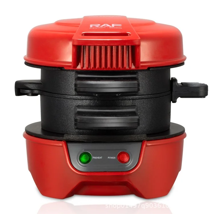 RAF R.666 Burger Maker Multifunction Hamburger Presser Sandwich Machine, Prise EU (Sans BPA, Pas d'agrément FDA) - Orange