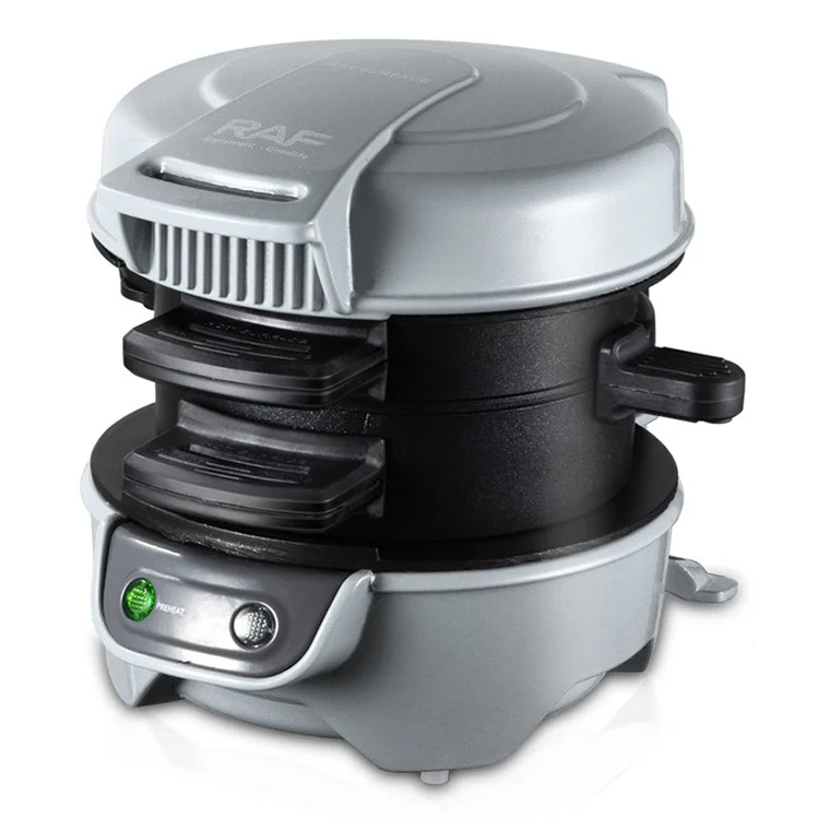 RAF R.666 Burger Maker Multifunction Hamburger Presser Sandwich Machine, EU Plug (BPA Free, No FDA) - Grey