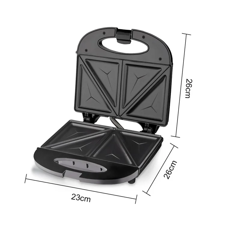 RAF R.201 Sanduicheira para 2 Sanduíches de Lados Duplos Maker de Café da Manhã (Sem Certificado da FDA)
