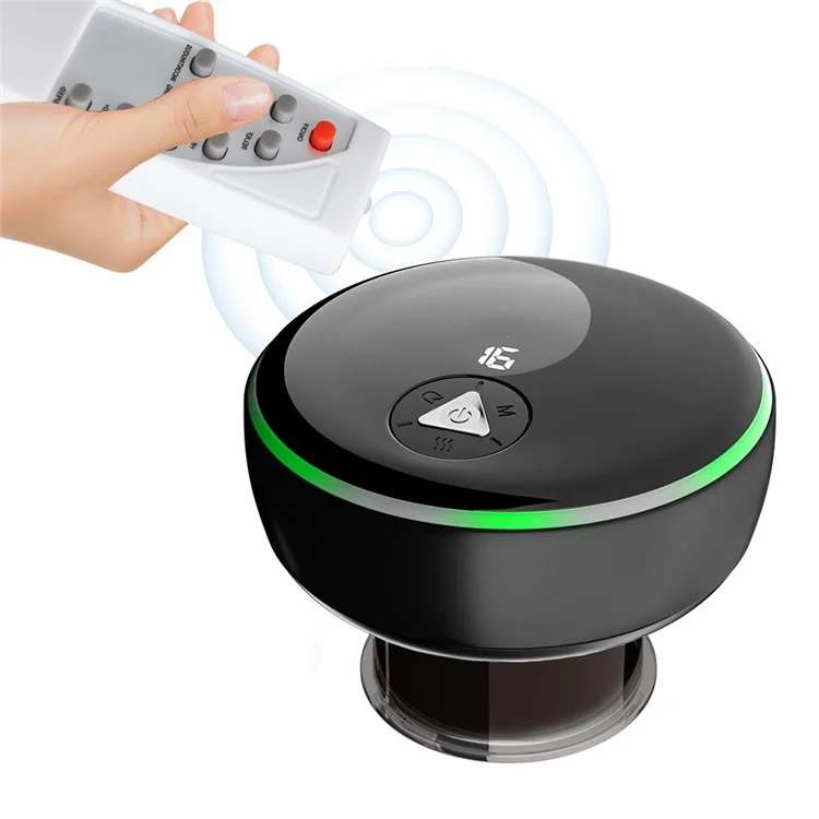 SC05 Smart Cupping Machine Remote Massager Rechargeable Therapy Vacuum Heated Cupping Massager - Negro