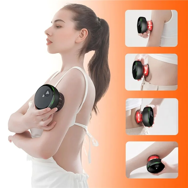 SC05 Smart Cupping Machine Remote Massager Rechargeable Therapy Vacuum Heated Cupping Massager - Negro