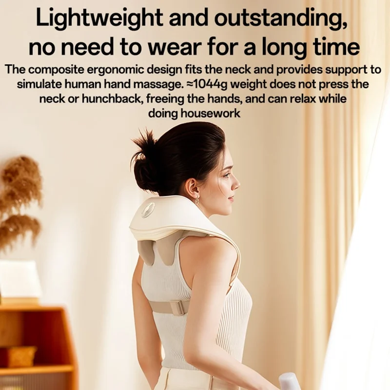 YESIDO MG11 3 Modes Adjustable Width Neck and Shoulder Massager Heat Therapy Massage Device