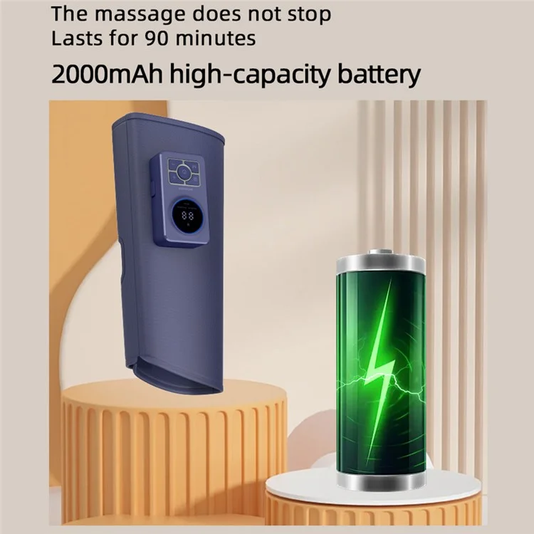 ST-505 1 Par de Massageador de Panturrilha Elétrico com Pressão de Ar de 360 Graus, 3 Modos de Relaxamento Muscular, Massageador de Perna com Compressão por Airbag