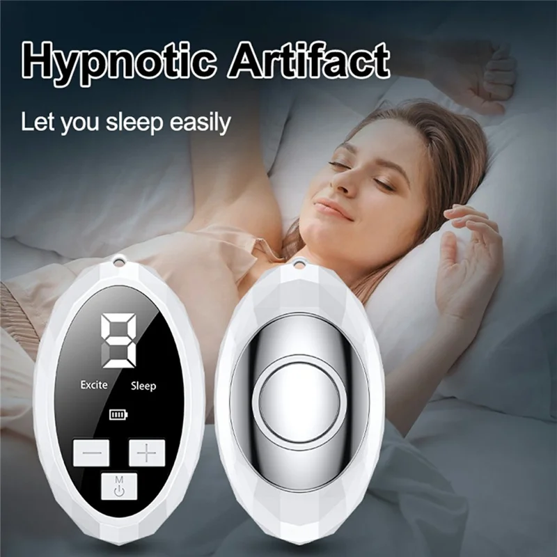 K320 9 Levels Handheld Microcurrent Sleep Aid Device Pulse Insomnia Anxiety Relief Instrument - Blue
