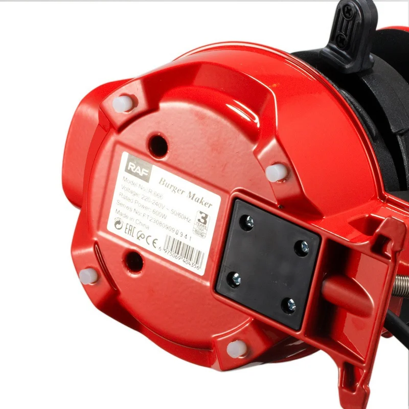 Máquina Multifuncional para Desayuno - Sándwich, Hamburguesa, Huevo y Filete (Sin BPA, Sin FDA), Enchufe UE 220V - Rojo