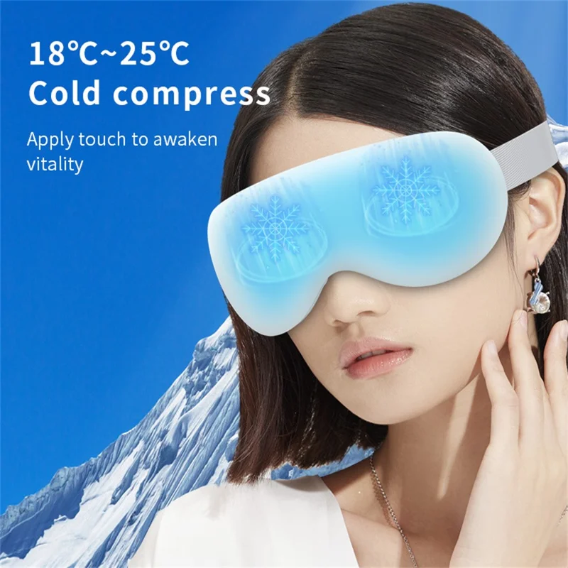 Maschera per occhi AR-225 con massaggio a compressione calda e fredda, vibrazione e compatibilità Bluetooth per la riproduzione musicale