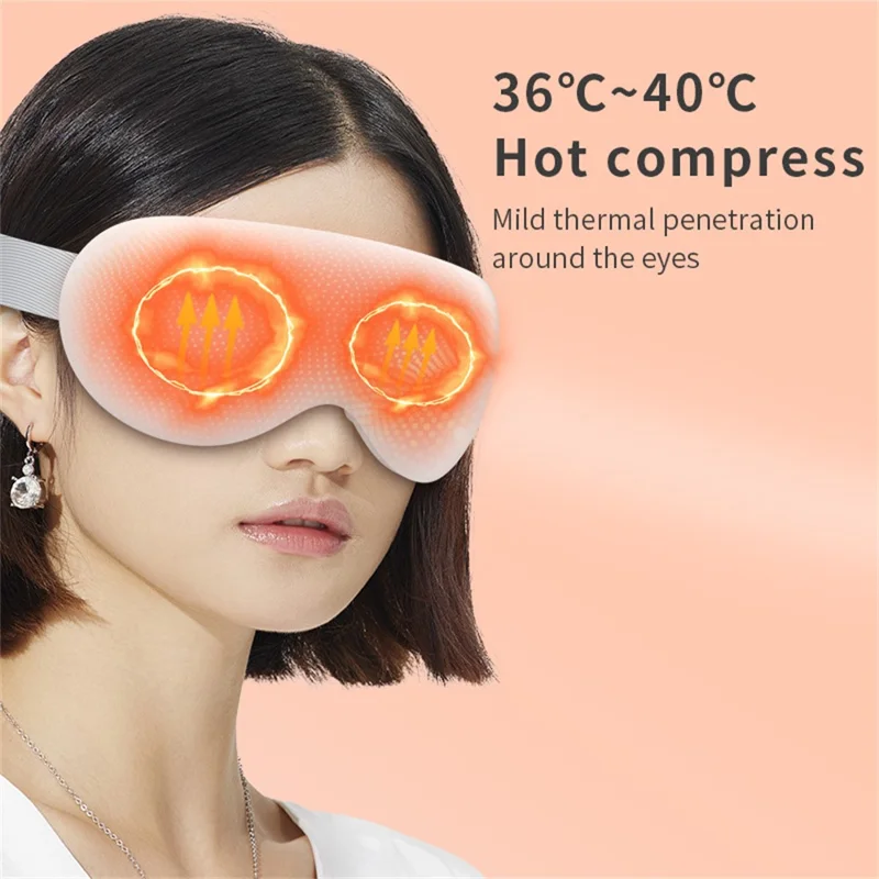 Maschera per occhi AR-225 con massaggio a compressione calda e fredda, vibrazione e compatibilità Bluetooth per la riproduzione musicale