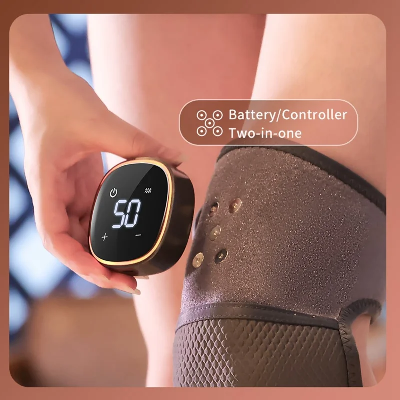 YC-906B 1Pc Electric Heating Knee Brace 3 Levels Hot Compress Vibration Massage Device for Elbow Shoulder