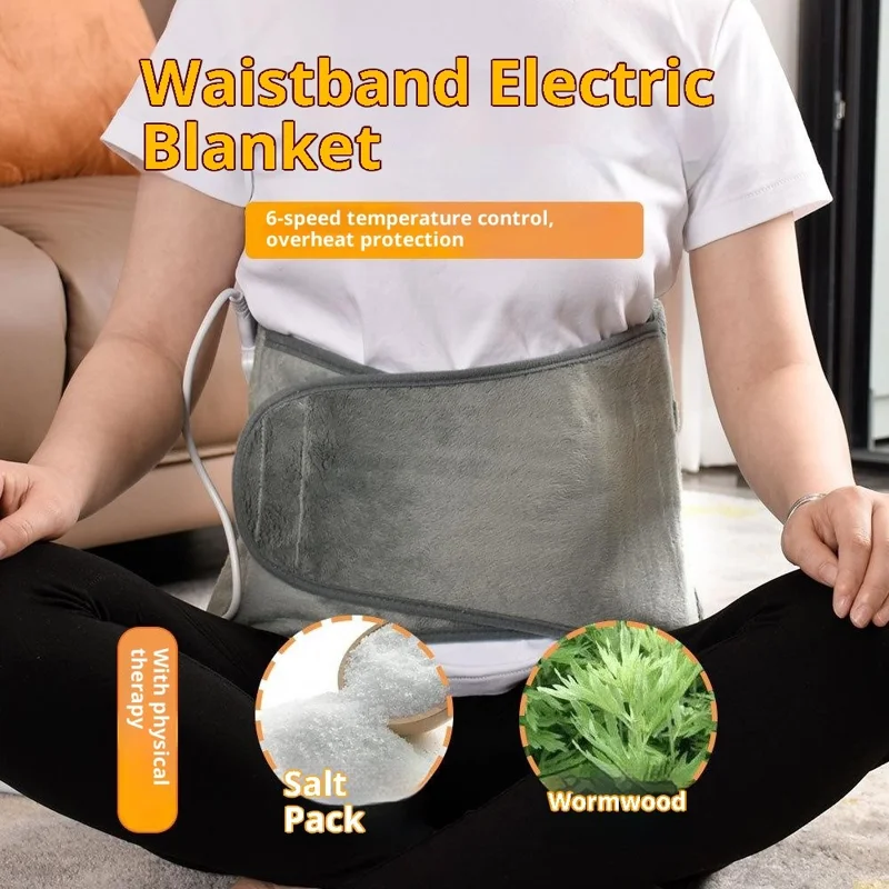 Riscaldamento HP4076B Pad Vest Wrap Spalla Collo Schiena con 6 Impostazioni di Calore / 4 Impostazioni Timer per Sollievo dal Dolore - Grigio / Spina USA