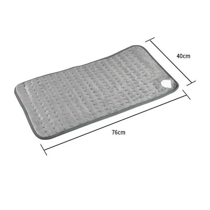 HP4076 40 x 76 cm Elektrische Heizdecke mit intelligenter Temperaturregelung für Heimtherapie und Wärmeanwendung - Grau / US-Stecker