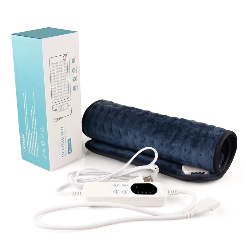 HP4076 40 x 76cm Smart Temperature Control Electric Heating Blanket for Home Therapy Heat Treatment - Blue  /  US Plug