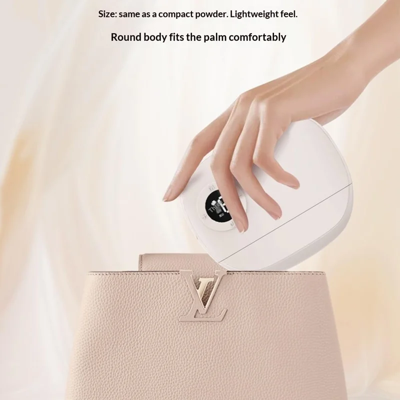 2386 Microcurrent Neck Massager 9 Levels Heating Vibration Electric Scraping Board for Full Body - Apricot