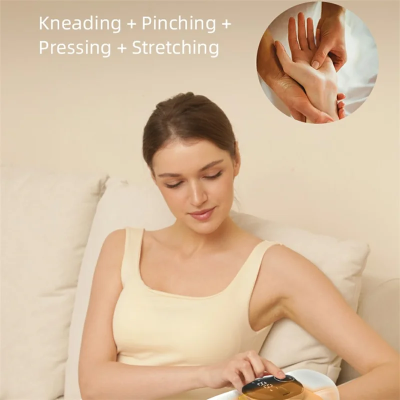 ST-1803A Electric Hand Massager Rechargeable Airbag Heat Compression Relieve Massager for Pain Relief