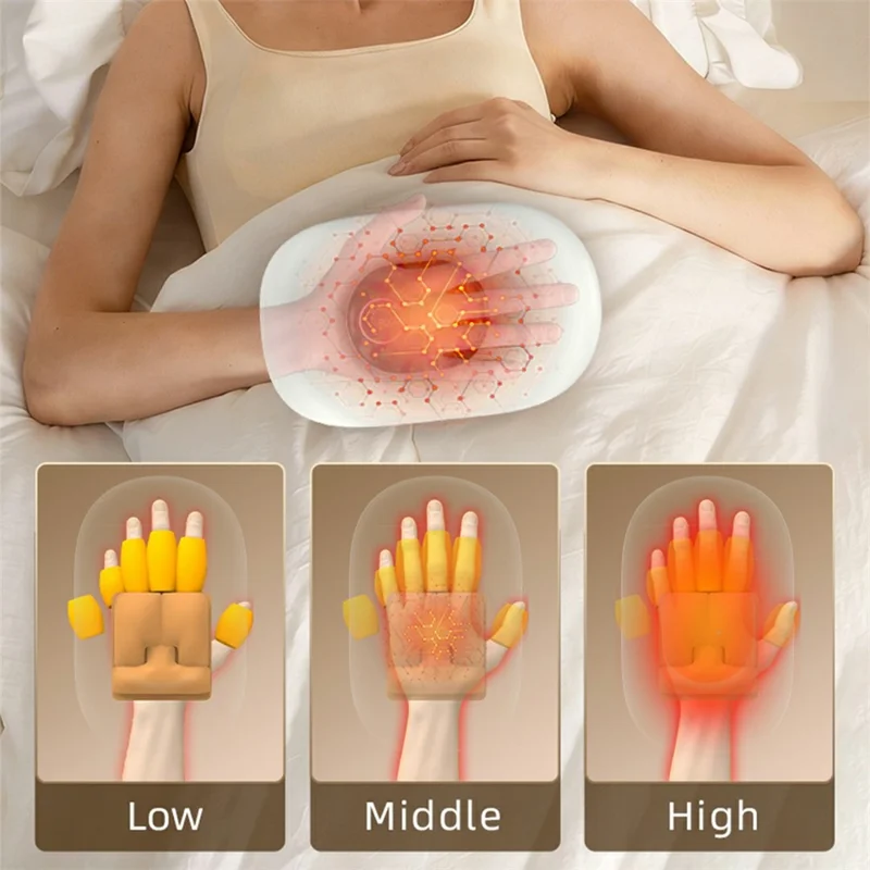 ST-1803A Electric Hand Massager Rechargeable Airbag Heat Compression Relieve Massager for Pain Relief